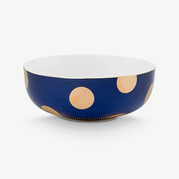 Dot Delight  İkili Altın / Lacivert Kase 15 cm   8721009944257