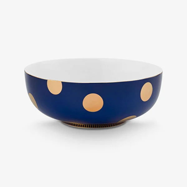 Dot Delight  İkili Altın / Lacivert Kase 20 cm   8721009944271