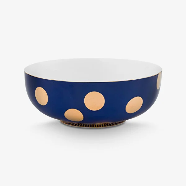 Dot Delight  İkili Altın / Lacivert Kase 20 cm   8721009944271