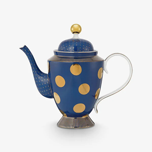 Dot Delight  Altın / Lacivert Demlik 1200 ml   8721009944295