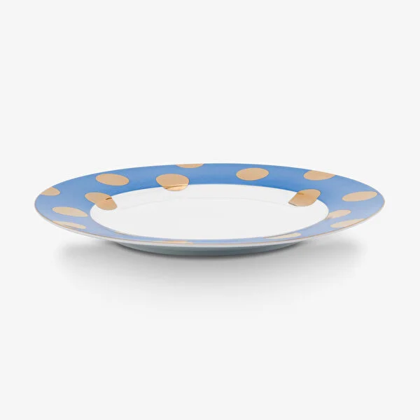 Dot Delight  İkili Altın / Mavi Tabak 26.5 cm    8721009944059