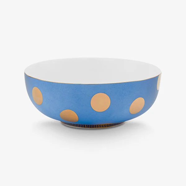 Dot Delight İkili Altın / Mavi Kase 20 cm   8721009944110