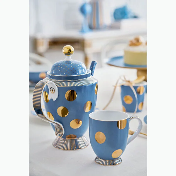 Dot Delight  Altın / Mavi Demlik 1200 ml   8721009944134
