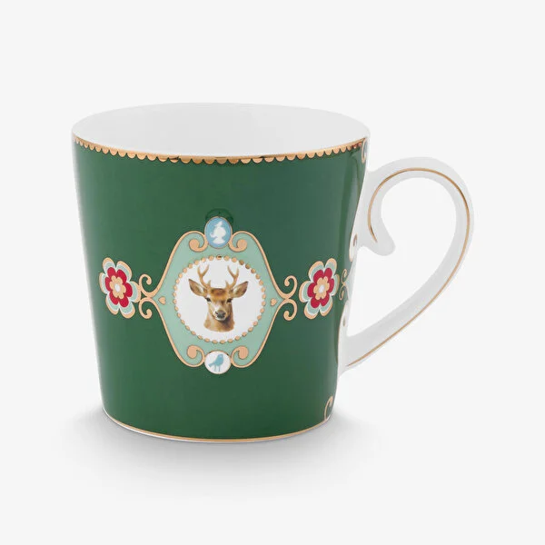 Love Birds Geyikli Yeşil Büyük Mug 250 ml   8721009944394