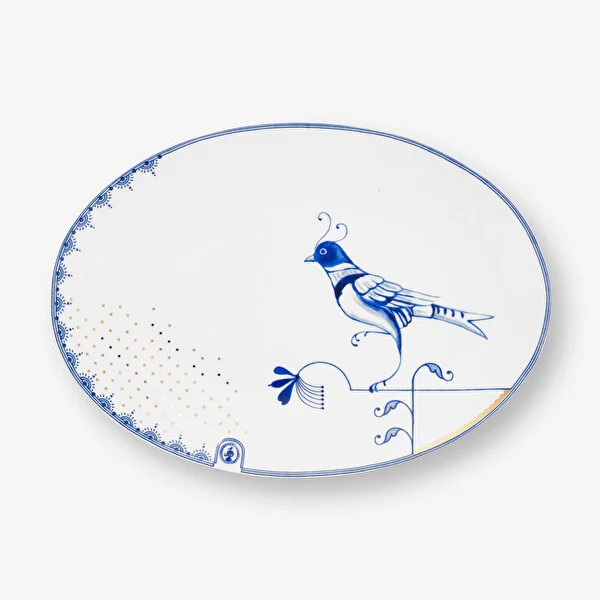 Blue Bird Oval Servis Tabağı 30x21.5 cm    8721009944929