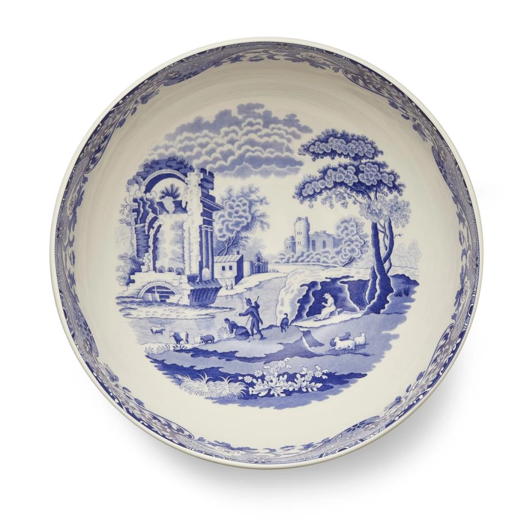 Spode Blue Italıan 27 Cm Yuvarlak Salata Servıs Kasesı