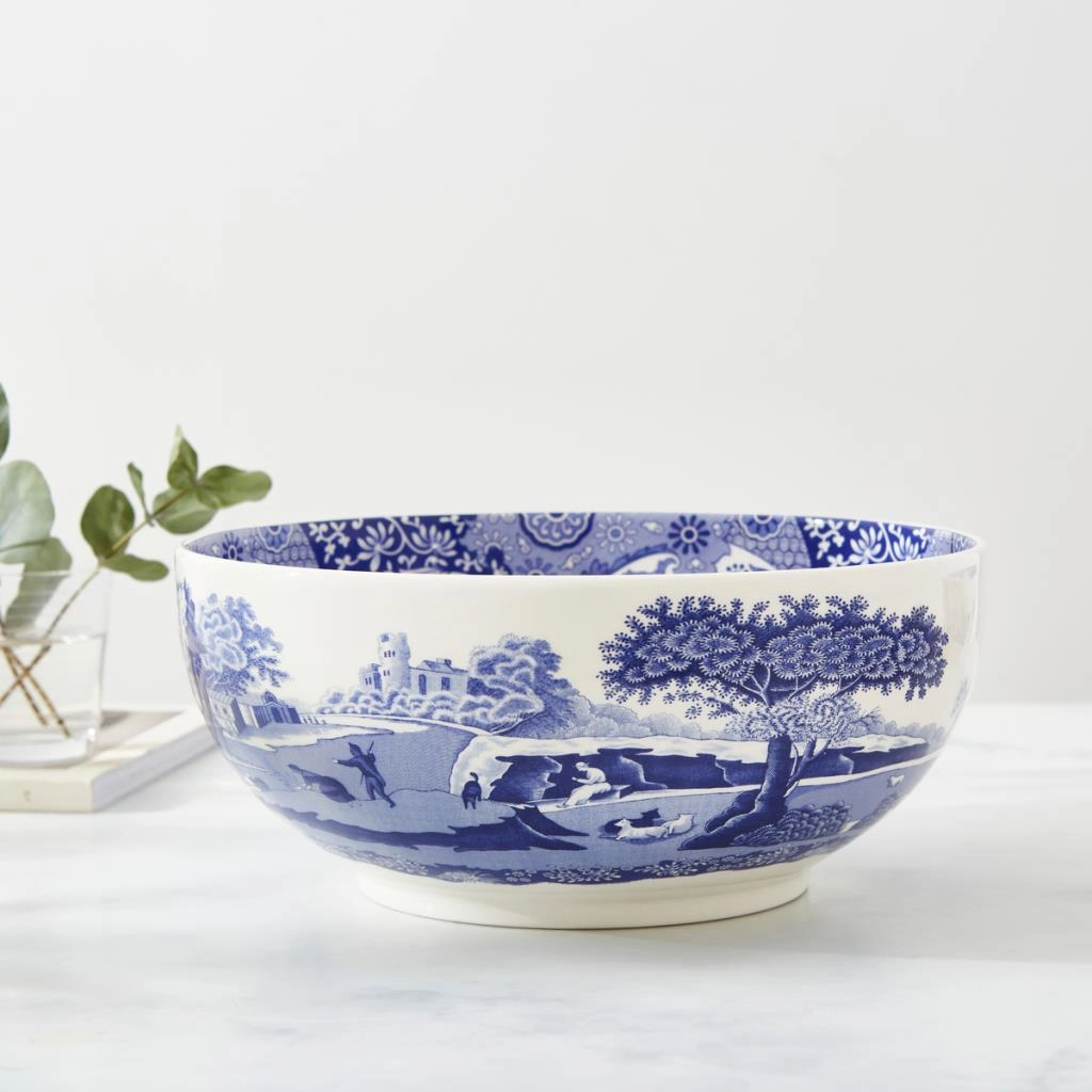 Spode Blue Italıan 27 Cm Yuvarlak Salata Servıs Kasesı