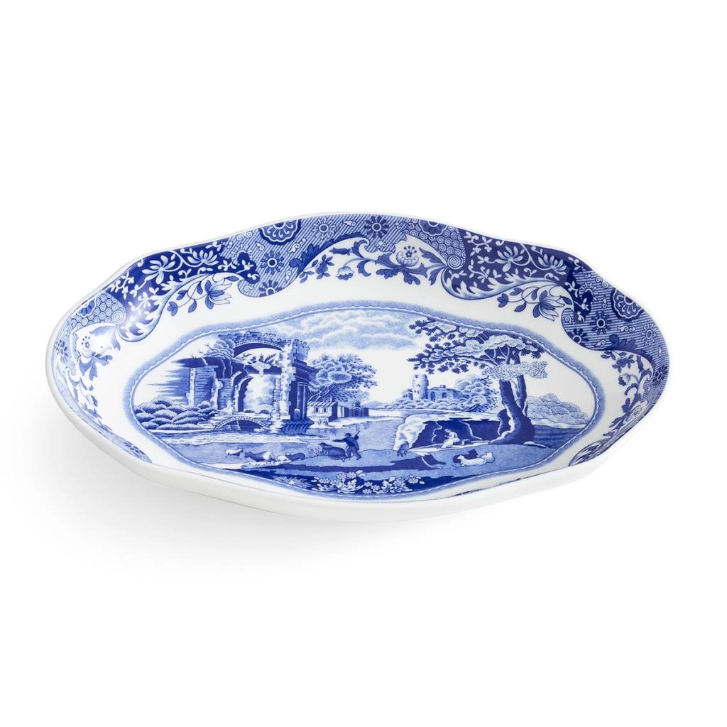 BLUE ITALIAN  OVAL SERVİS 22 CM