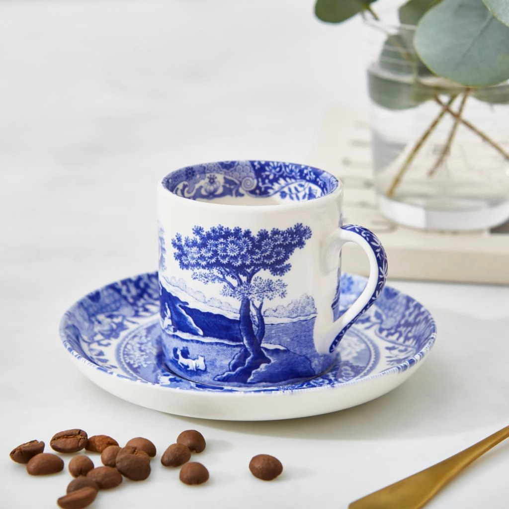 Spode Blue Italıan 4Lu 90 Ml Kahve Fıncanı Setı