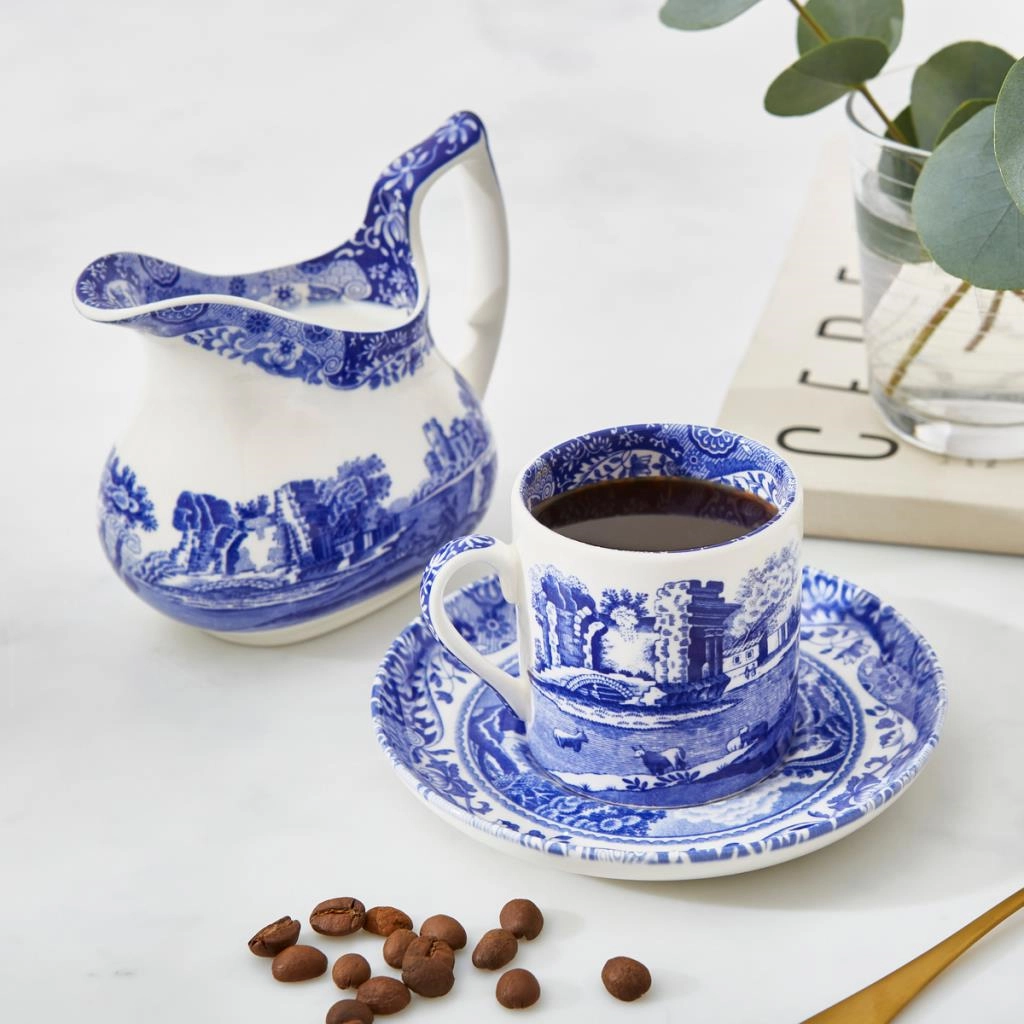 Spode Blue Italıan 4Lu 90 Ml Kahve Fıncanı Setı
