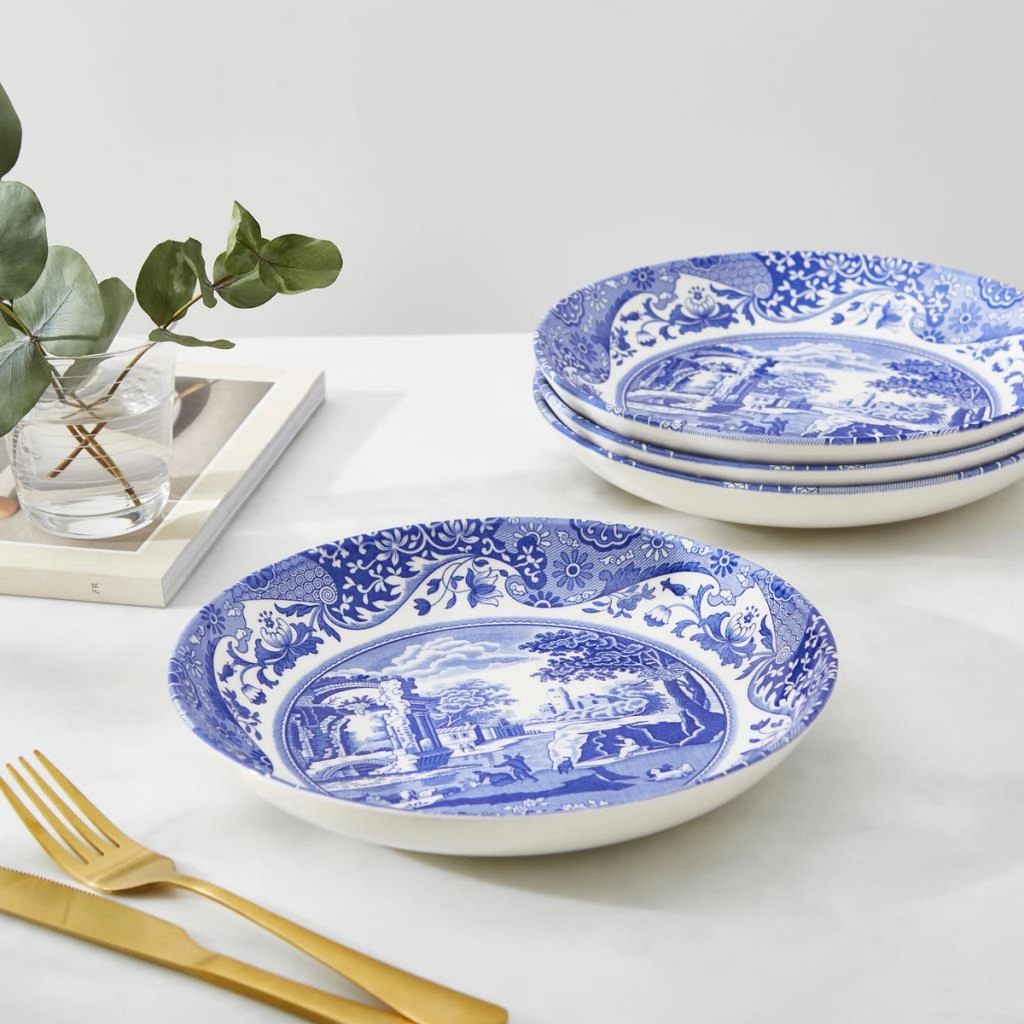 BLUE ITALIAN 4 LÜ MAKARNA TABAĞI 23 CM