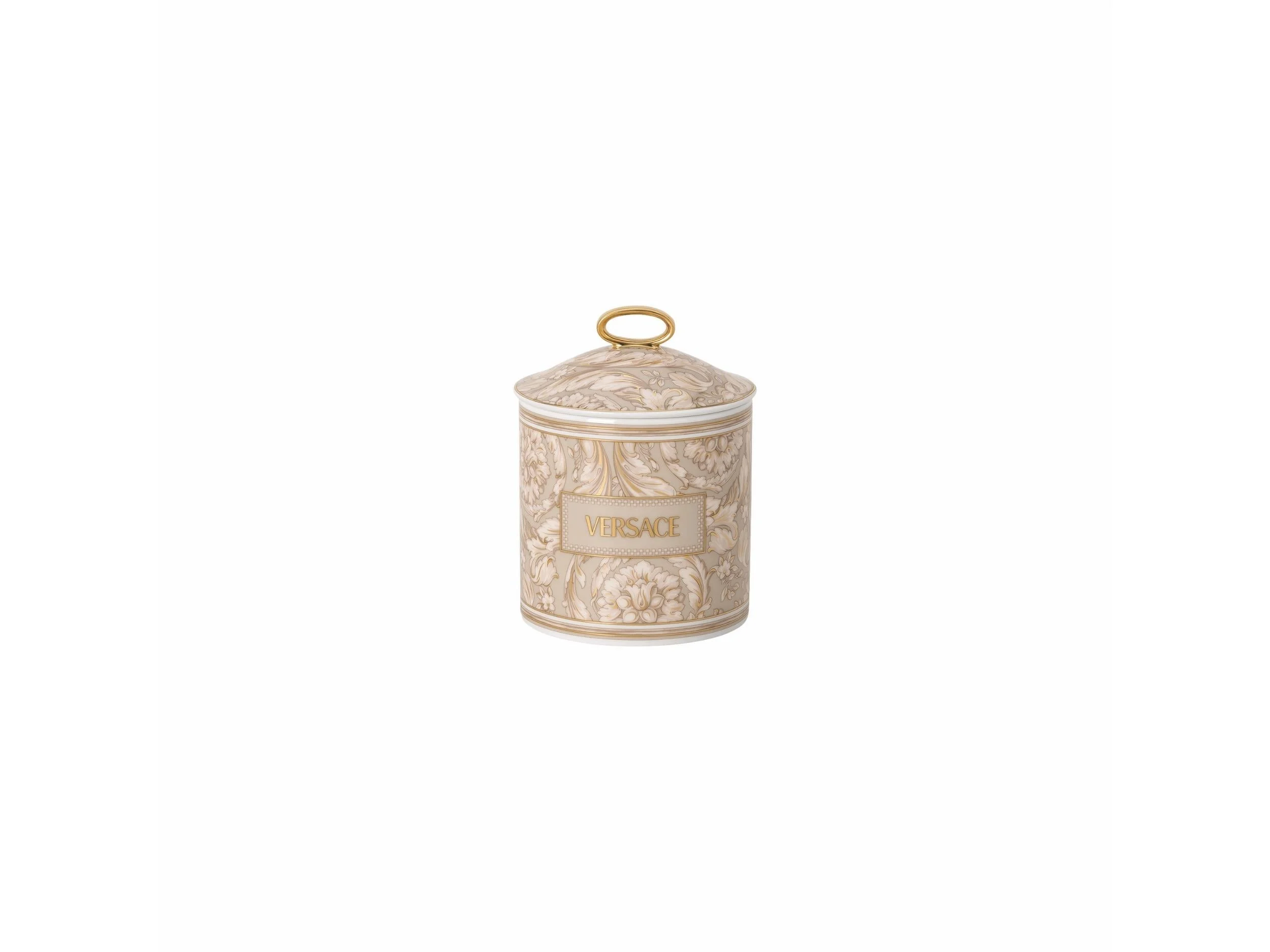 Kapaklı Mumluk-Kokulu Mum Barocco Beige   4012437400373