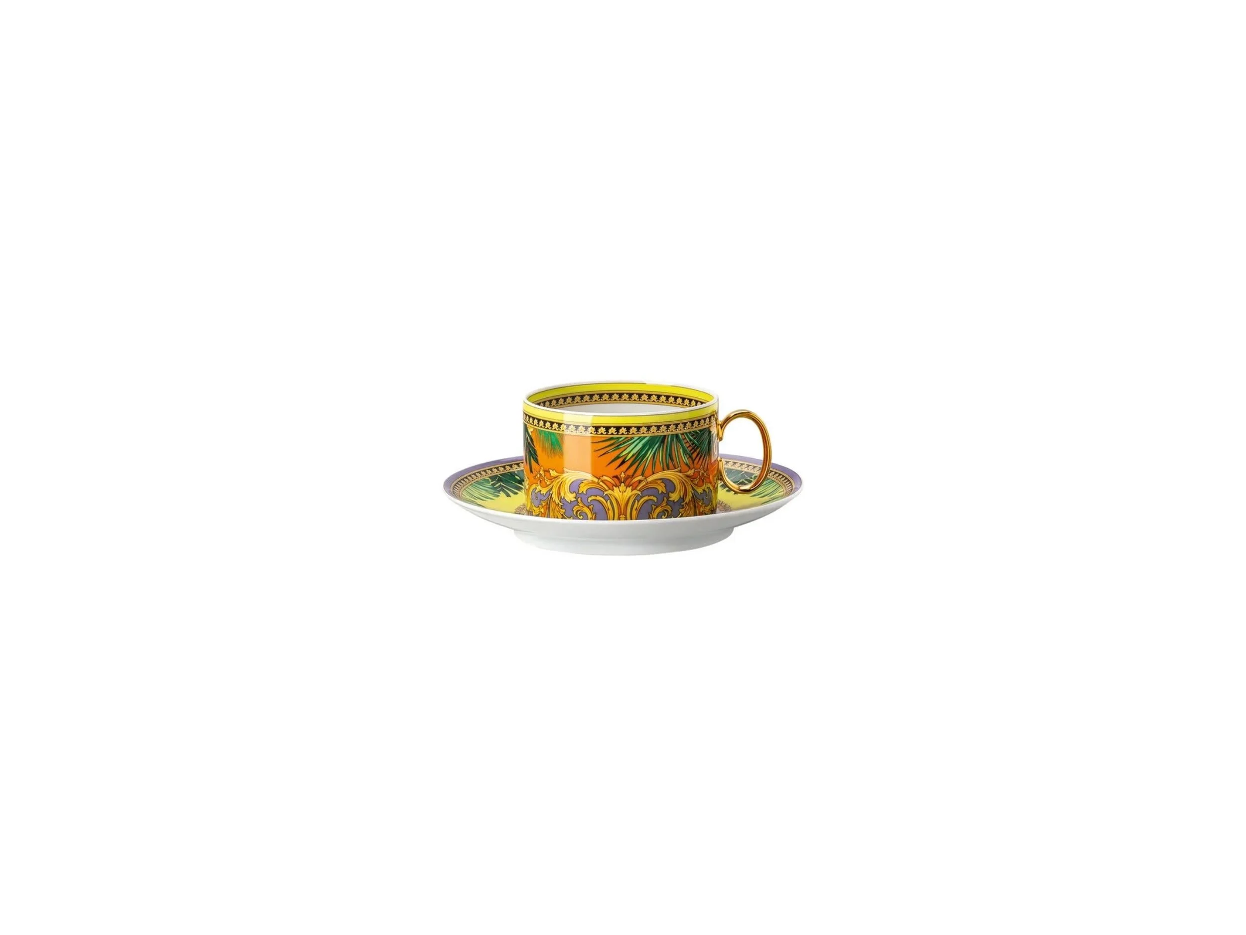 Çay Fincan-Tabak Jungle Animalier Yellow   4012437377019