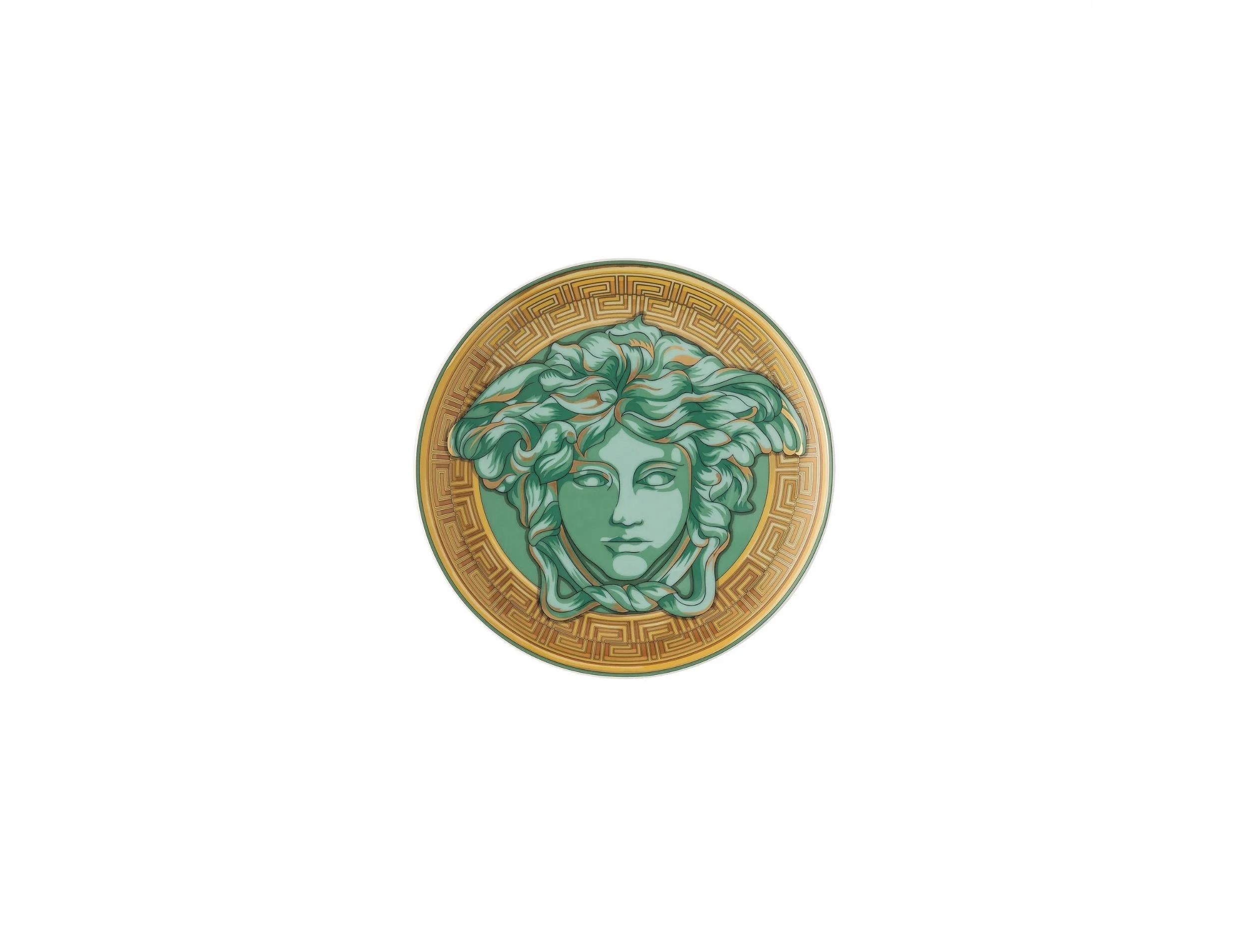 Tatlı Tabak 17 cm Medusa Amplified Green Coin   4012437385694