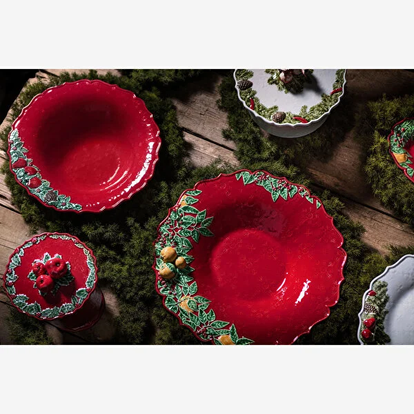 Garland Ayaklı Kapaklı Servis Kasesi 25 cm