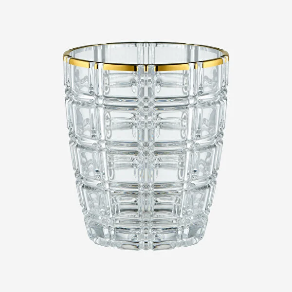 LINEA CLEAR GOLD RIM ACRYLIC GLASS 450 ML