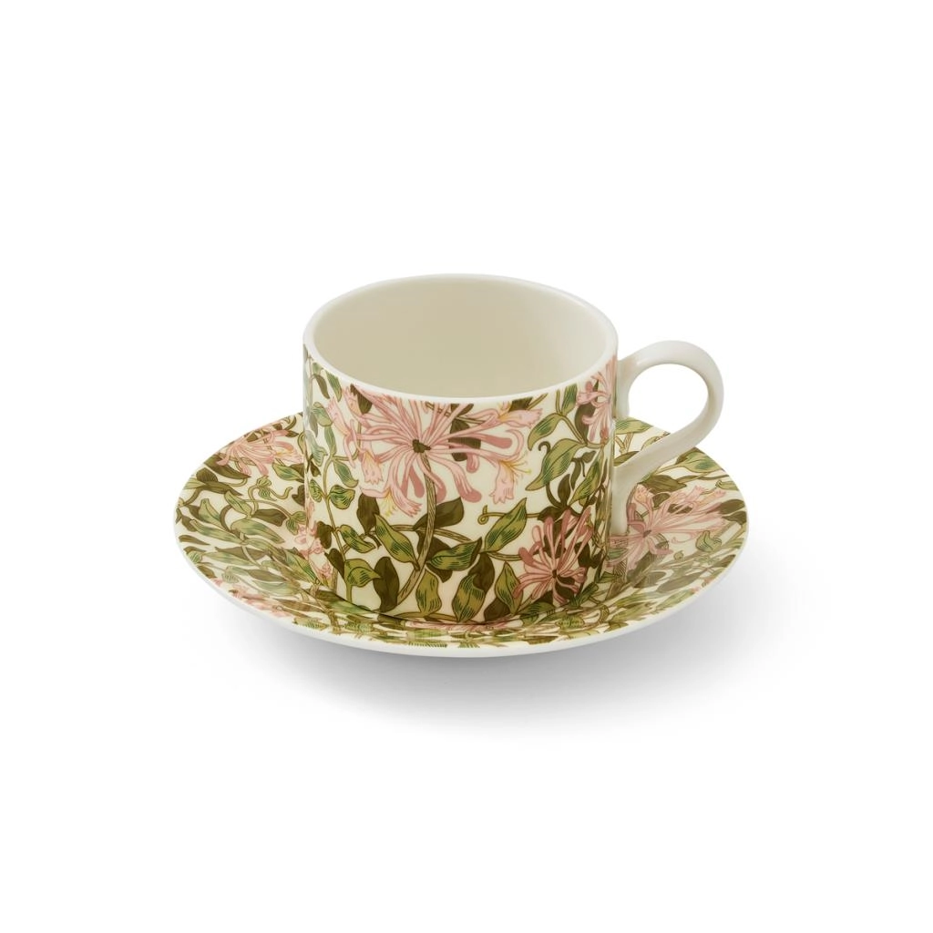 Spode Morrıs & Co 7.3 Cm Honeysuckle Cay Fıncan Ve Tabagı