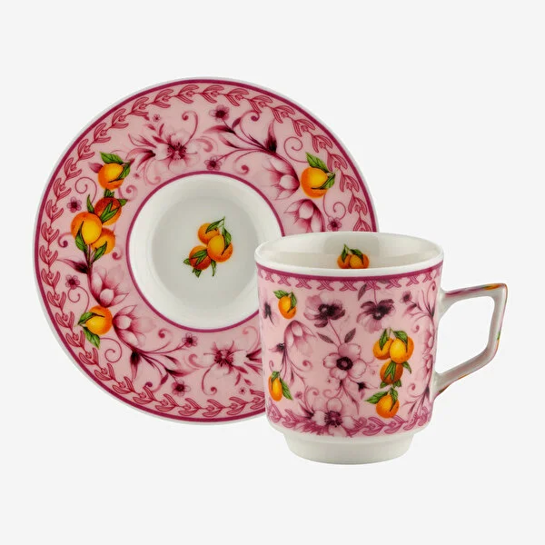 ARANCIA PEMBE TÜRK KAHVESİ FİNCANI